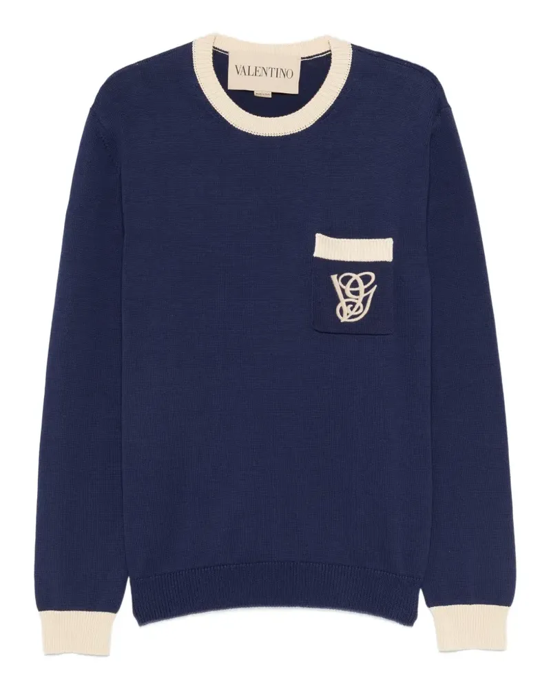 Valentino Garavani Pullover mit Rundhalsausschnitt - Blau Blau