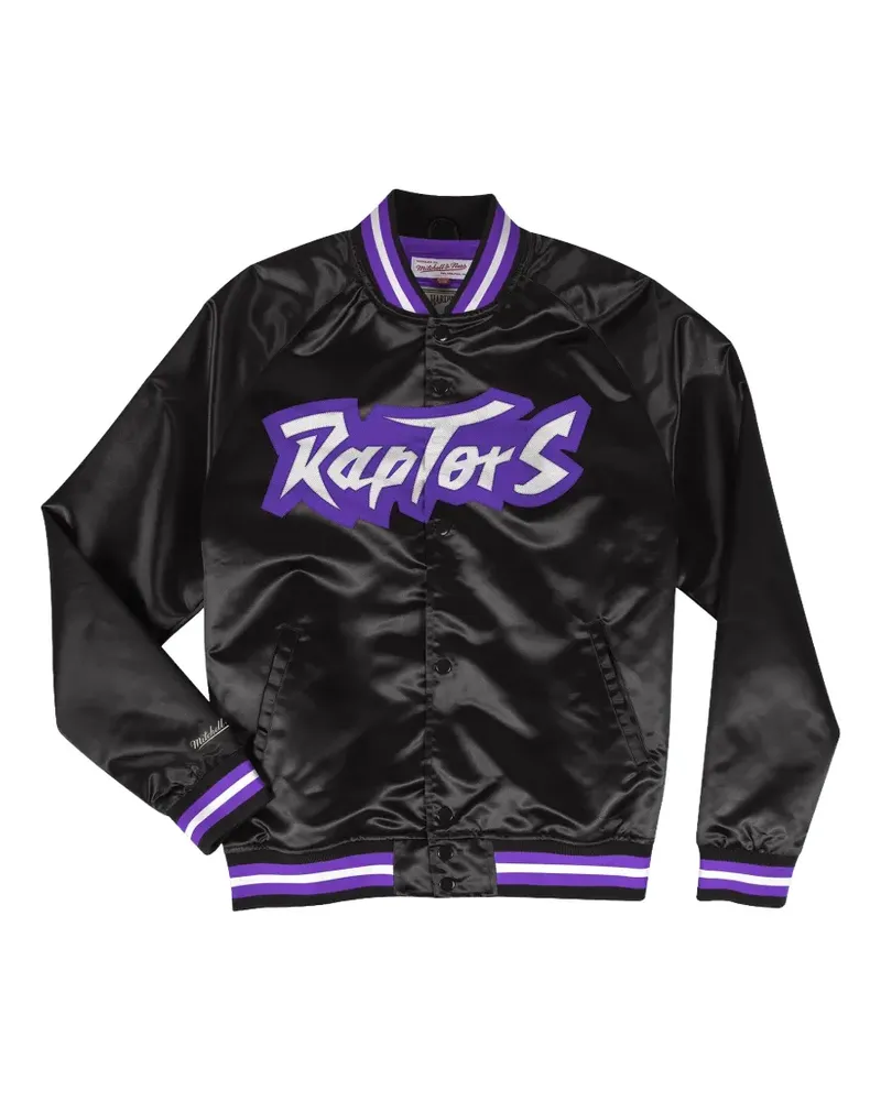 Mitchell & Ness lightweight satin jacket - Schwarz Schwarz
