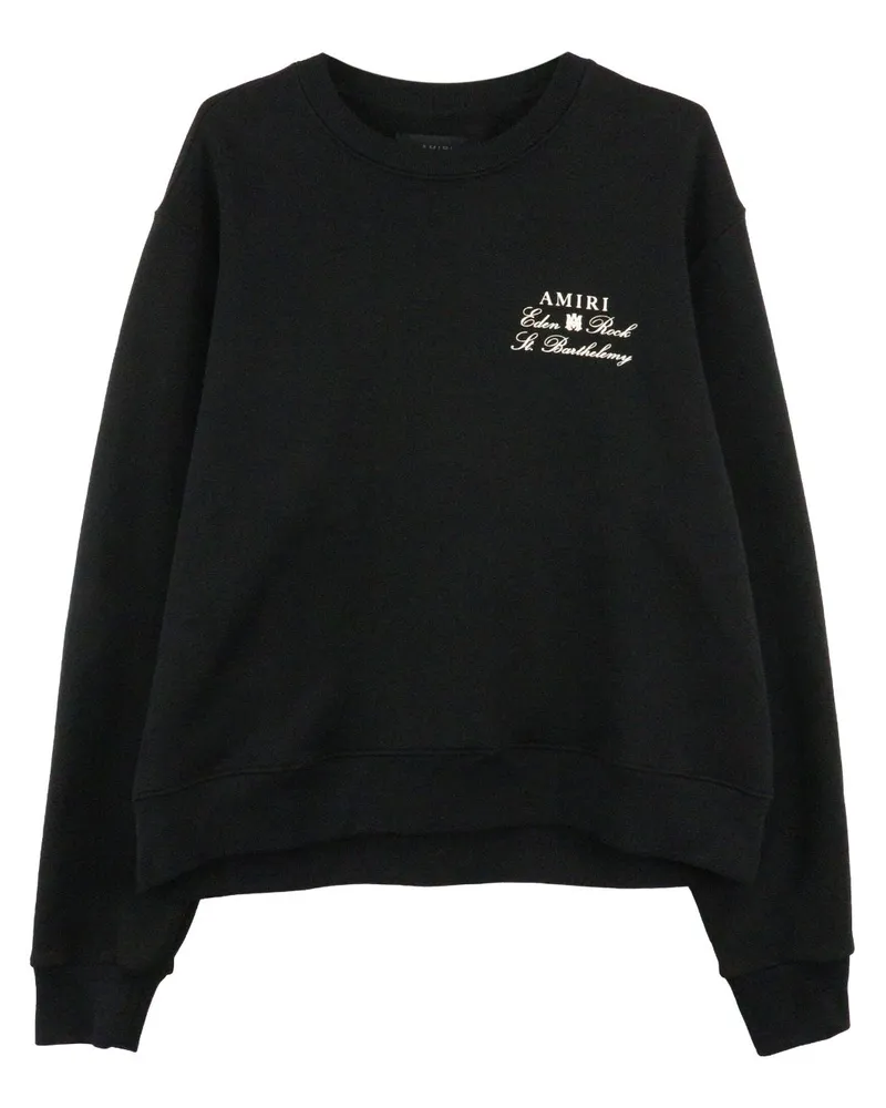 Amiri Sweatshirt mit Logo-Print Schwarz