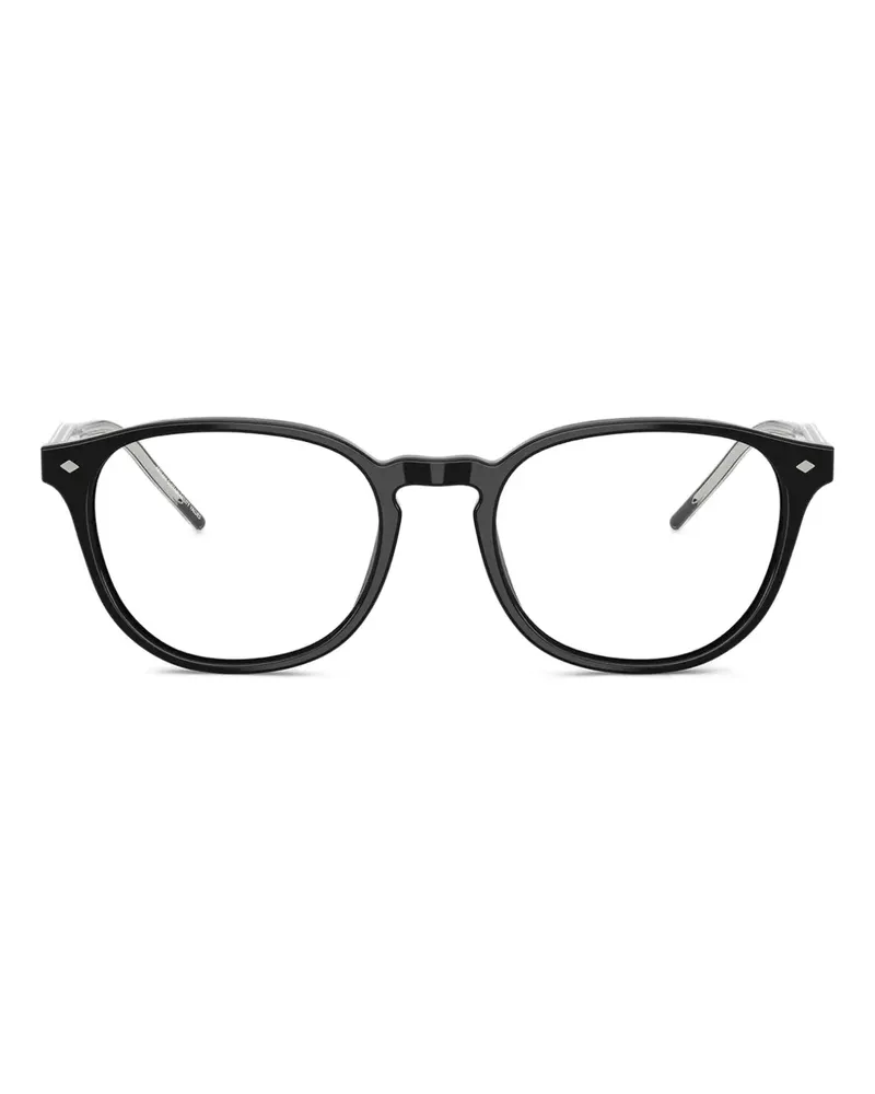 Giorgio Armani Runde Brille - Schwarz Schwarz