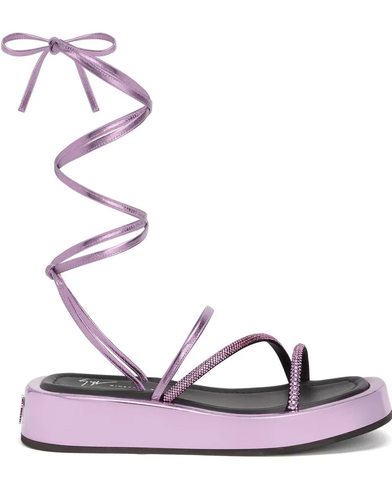 Giuseppe Zanotti Melburne Laces Sandalen - Rosa Rosa