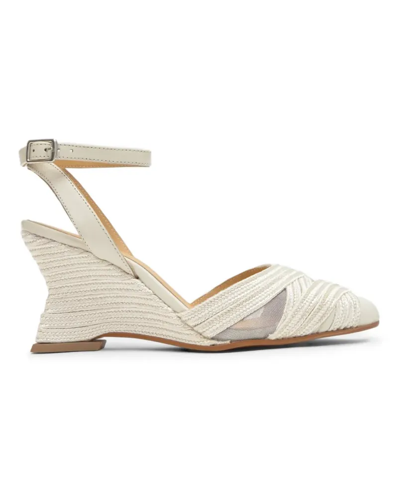 Castañer Joy geometric-wedge espadrilles - Nude Nude