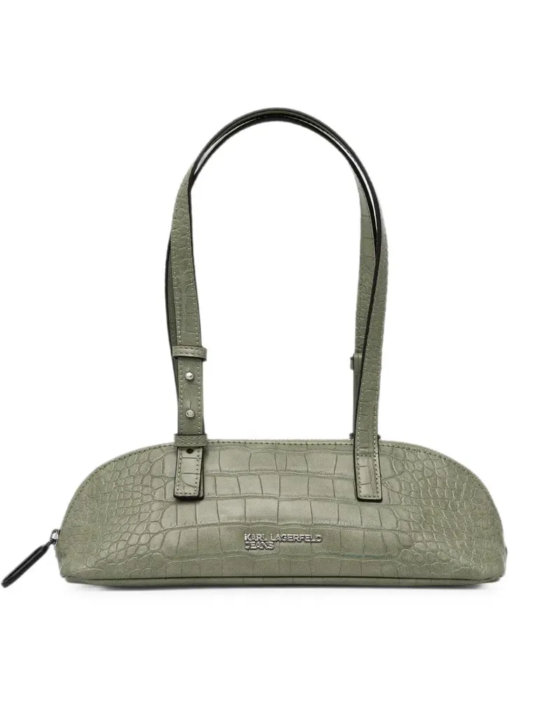 Karl Lagerfeld croc-effect east-west bag - Grün Grün