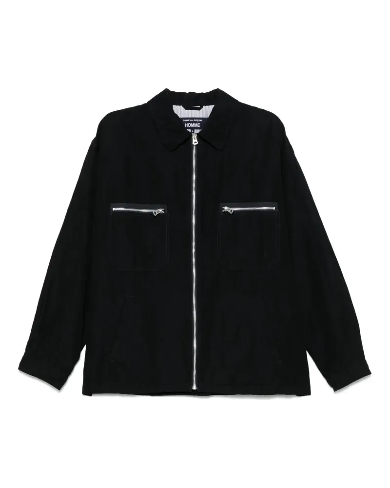 Comme des Garçons Jacke aus Popeline - Blau Blau