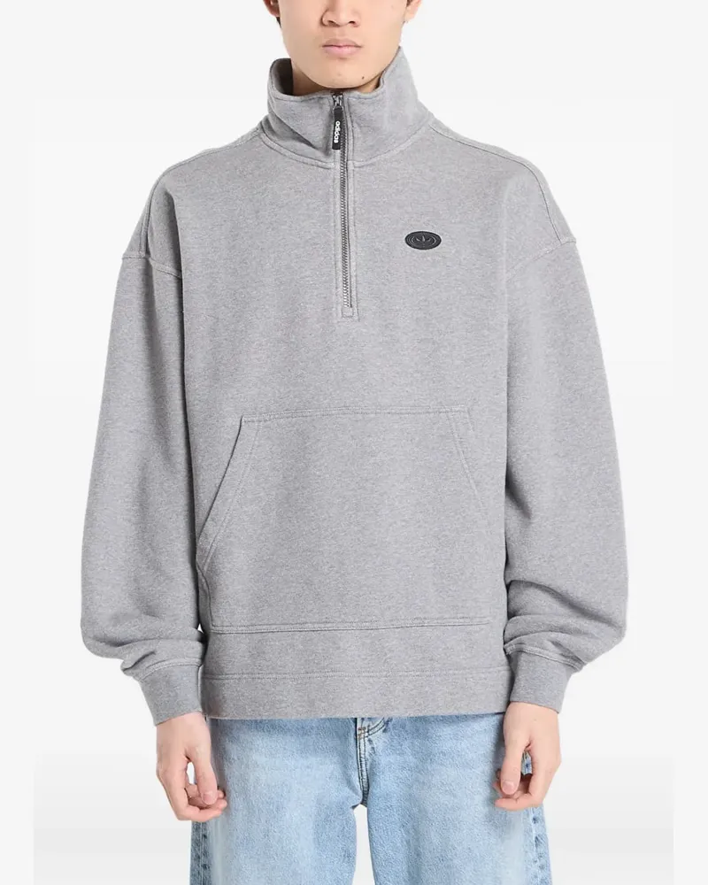 adidas graphic zipped sweatshirt - Grau Grau