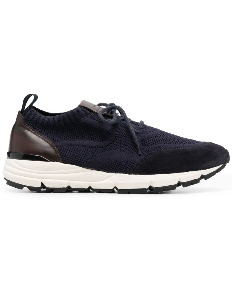 Scarosso Sneakers mit gestricktem Obermaterial - Blau Blau