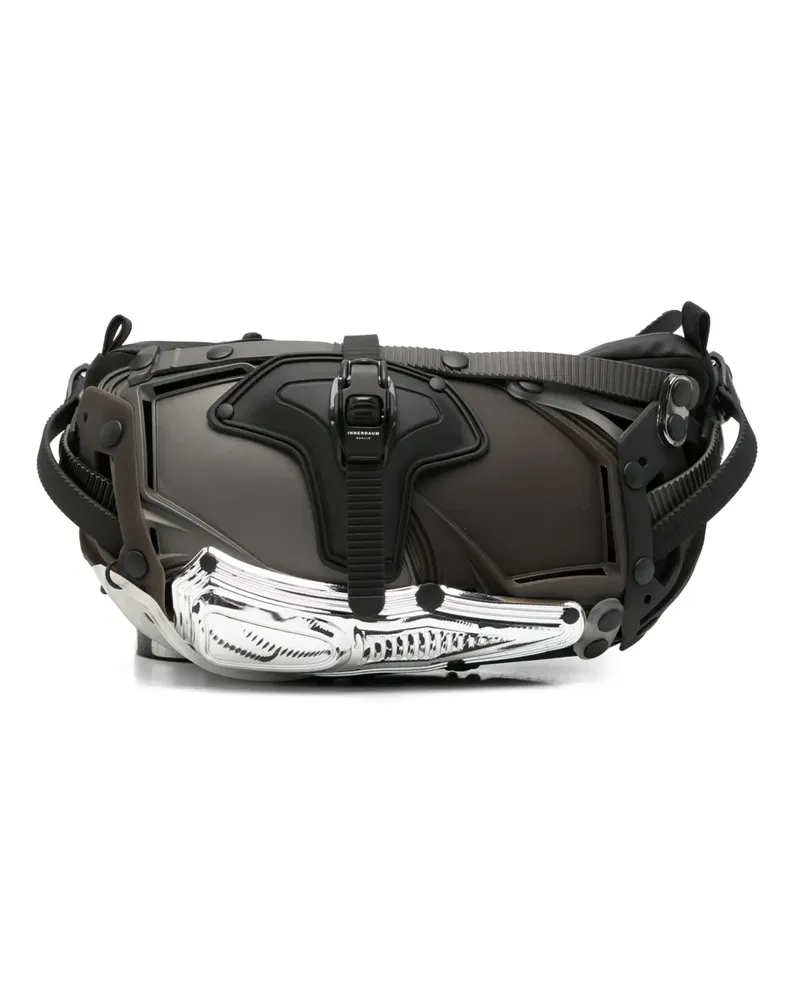 Innerraum Gürteltasche mit skulpturalen Muscheln - Schwarz Schwarz