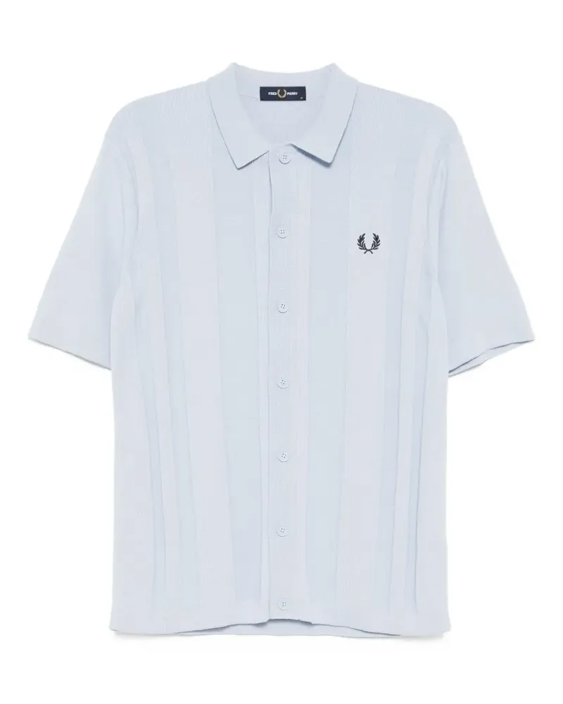 Fred Perry Geknöpftes Hemd - Blau Blau