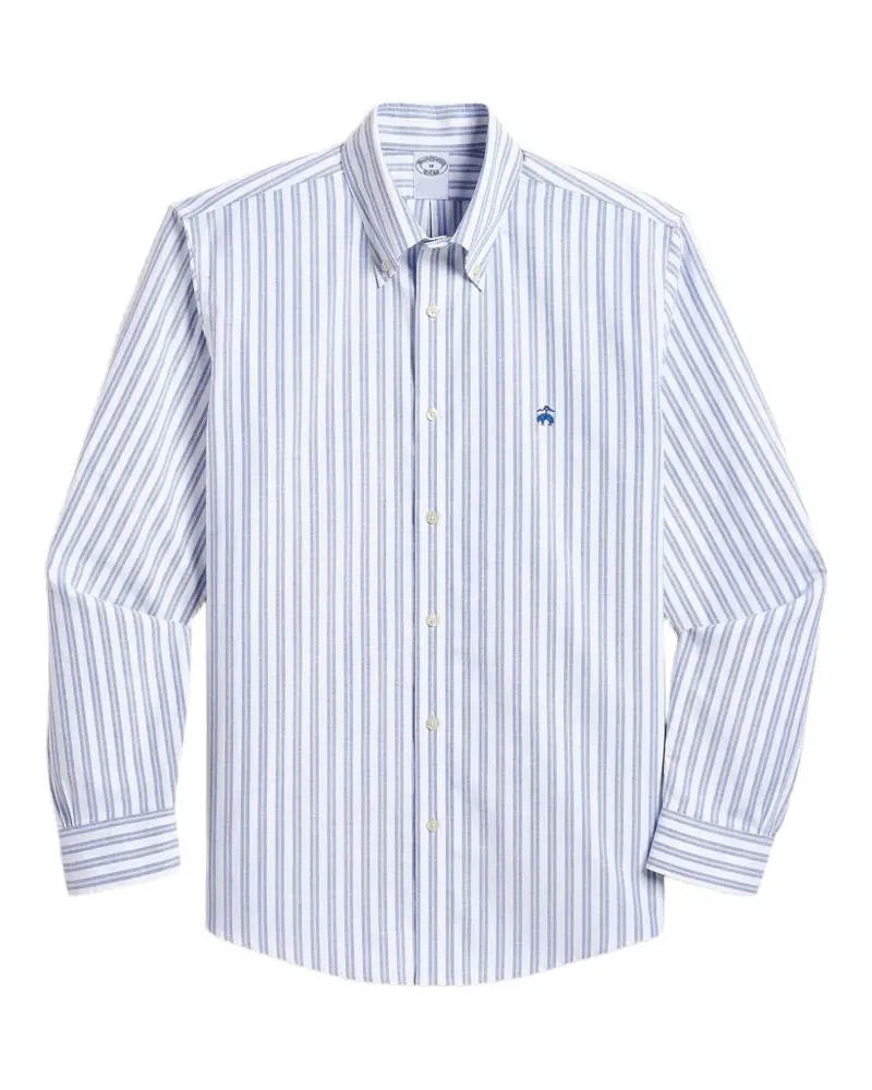 Brooks Brothers Gestreiftes Hemd - Weiß Weiß
