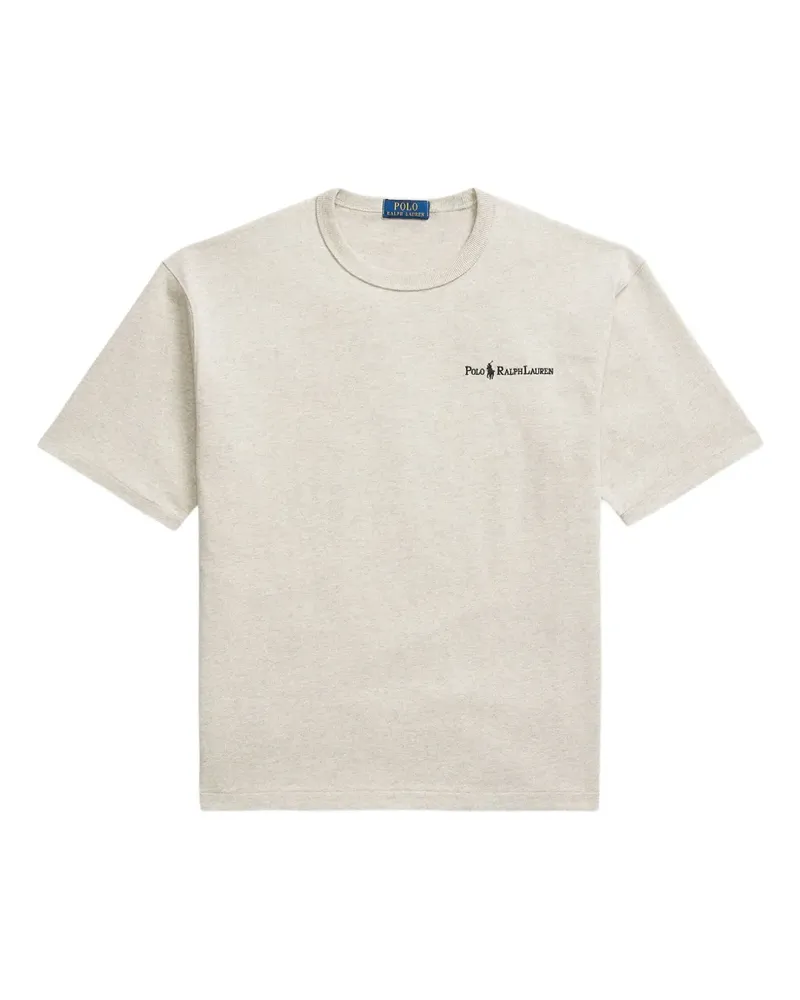 Ralph Lauren T-Shirt mit Logo-Stickerei - Nude Nude
