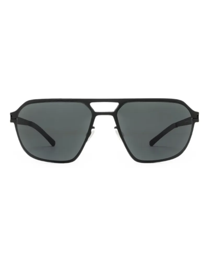 Mykita Sinclair Sonnenbrille mit geometrischem Gestell - Schwarz Schwarz