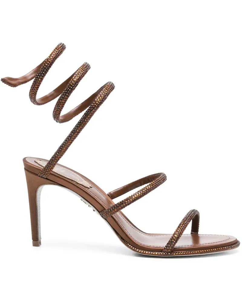 René Caovilla Cleo Sandalen 100mm - Braun Braun