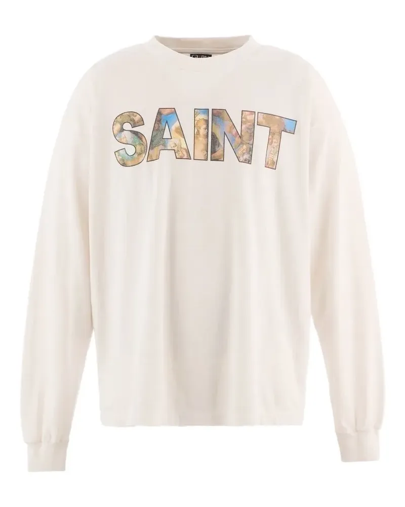 SAINT MXXXXXX Klassisches Langarmshirt - Weiß Weiß