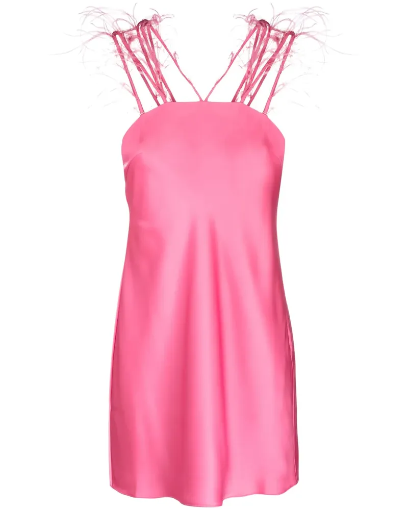 Cult Gaia Ärmelloses Kleid mit Federn - Rosa Rosa