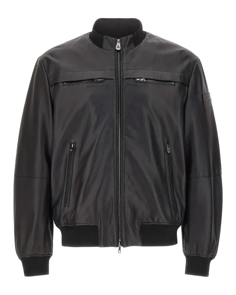 Peuterey Jacke aus Nappaleder - Schwarz Schwarz
