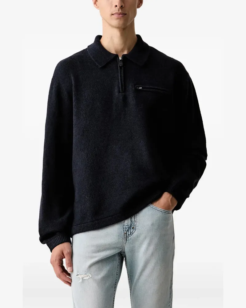 Levi's Boulder quarter-zip sweater - Blau Blau