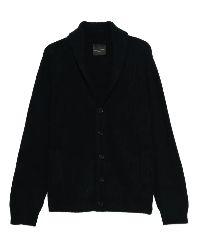 Roberto Collina Gerippter Cardigan - Blau Blau