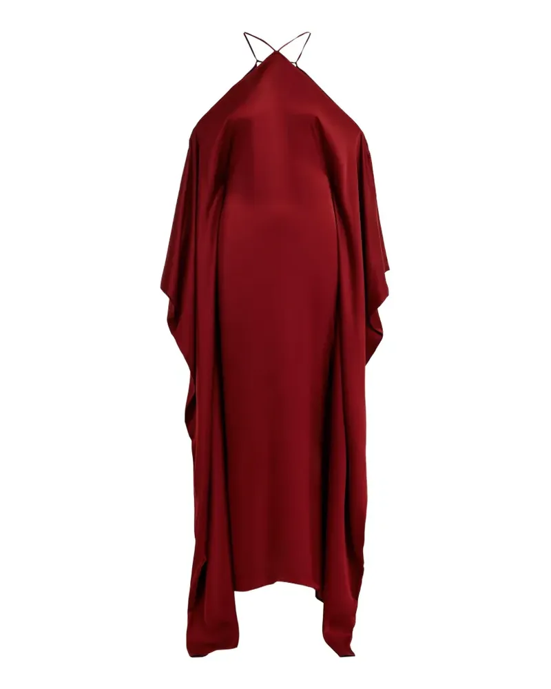 Essentiel halterneck waterfall-side maxi dress - Rot Rot