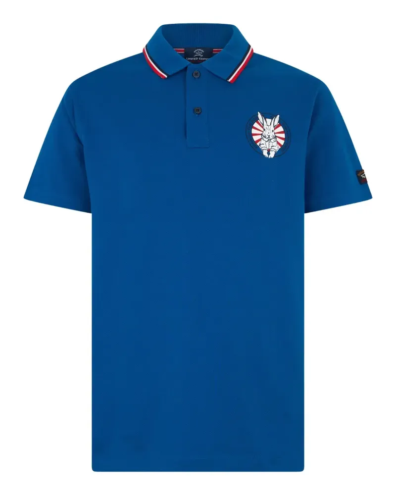 Paul & Shark Poloshirt mit Logo-Print - Blau Blau