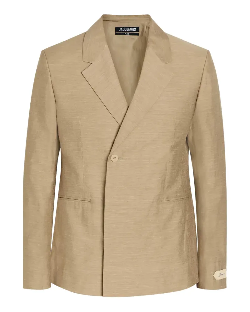 Jacquemus Sakko mit fallendem Revers - Nude Nude