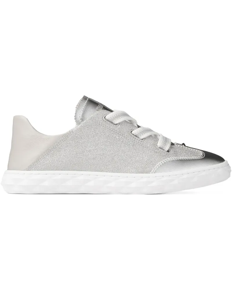 Jimmy Choo Sneakers mit Logo-Stickerei - Silber Silber