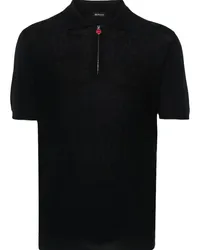 Kiton Gestricktes Poloshirt Blau