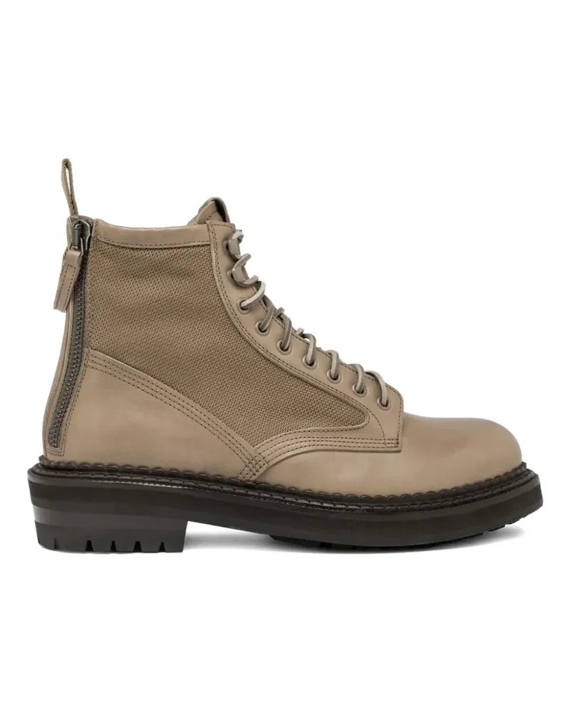 Buttero Schnürstiefel aus Leder - Nude Nude
