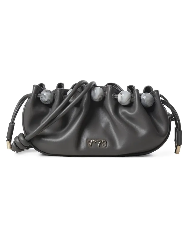 V°73 Geraffte Topazio Mini-Tasche - Grau Grau