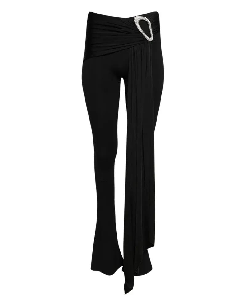 David Koma Overlay-Hose - Schwarz Schwarz