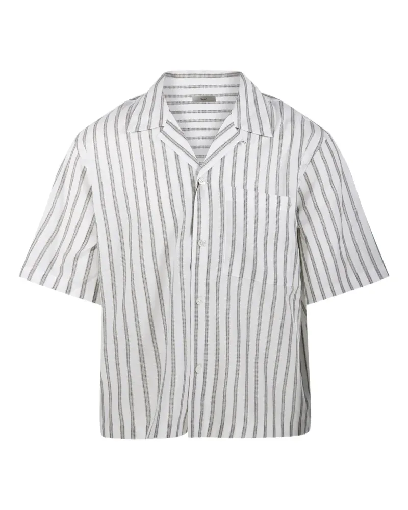 Dunst striped short-sleeve shirt - Weiß Weiß