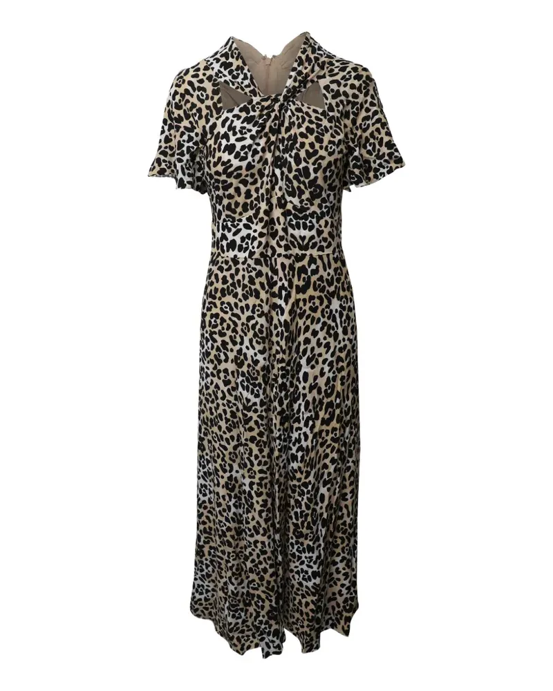 Temperley London animal-print midi dress - Nude Nude