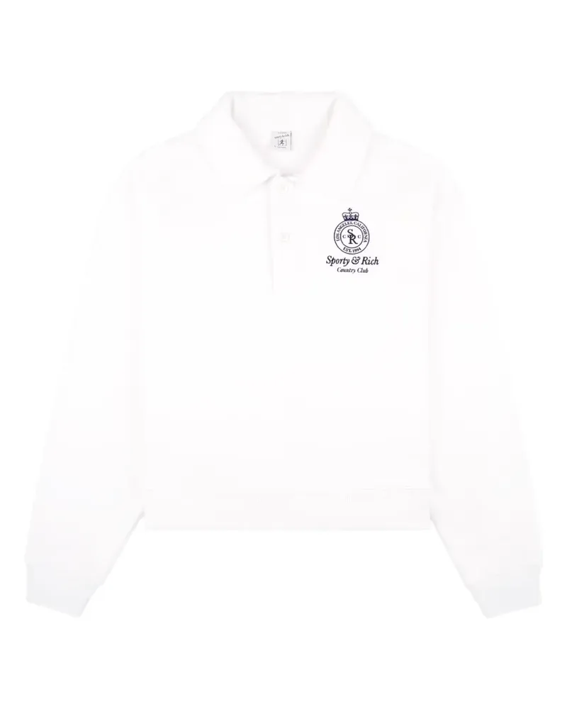 SPORTY & RICH Crown Country Poloshirt - Weiß Weiß
