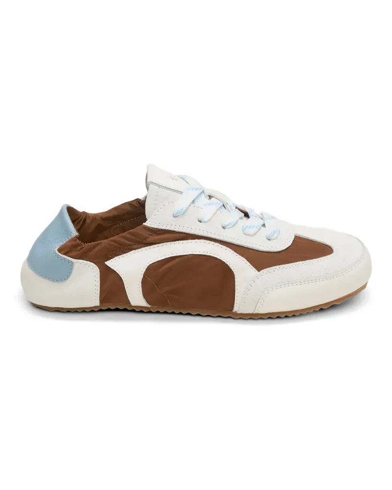 Dorothee Schumacher panelled lace-up sneakers - Weiß Weiß