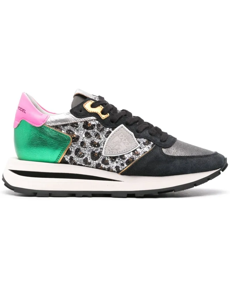 Philippe Model Tropez Haute Sneakers - Schwarz Schwarz
