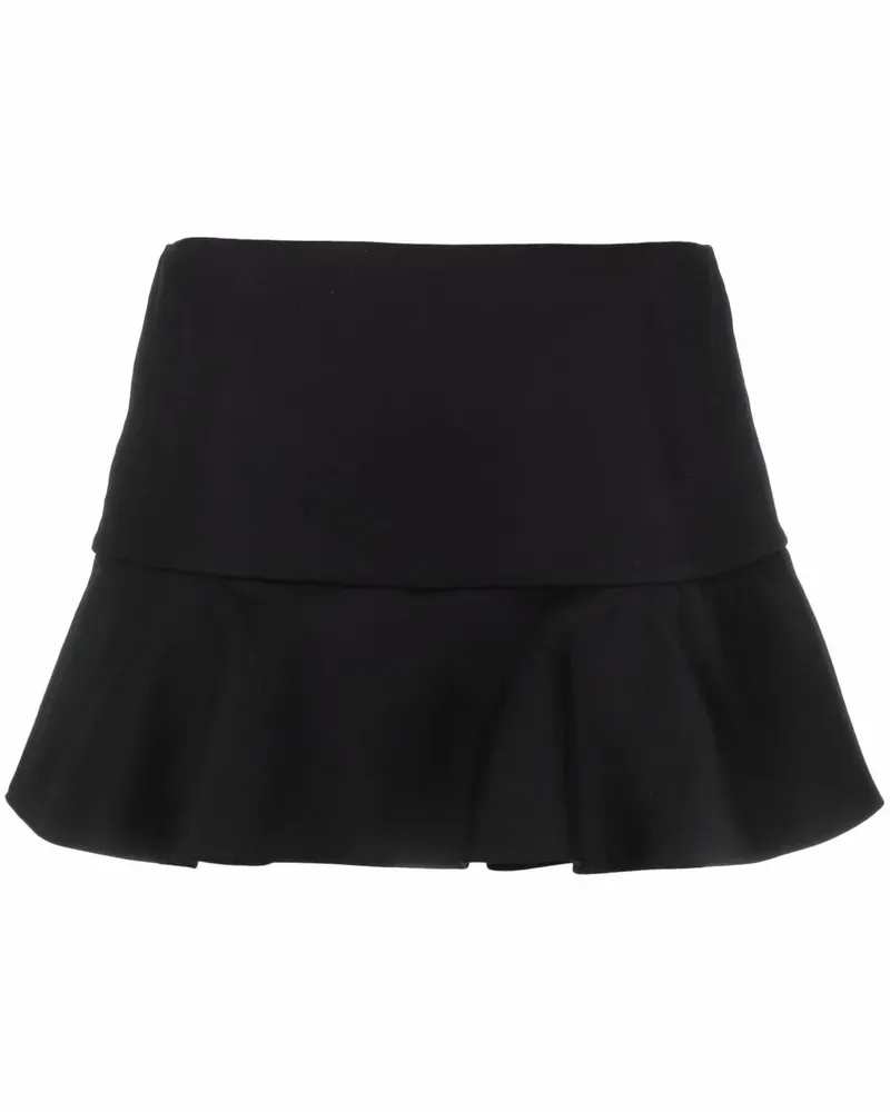 RED Valentino Hosenrock mit Falten - Schwarz Schwarz