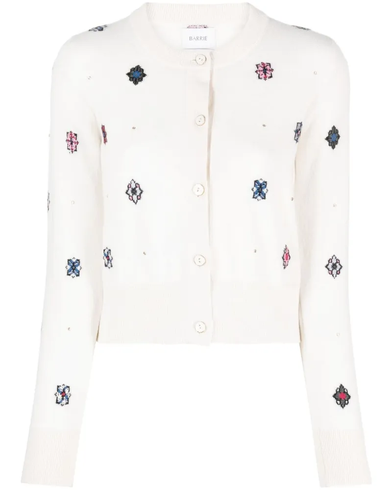 Barrie Cardigan mit Intarsienmuster - Nude Nude