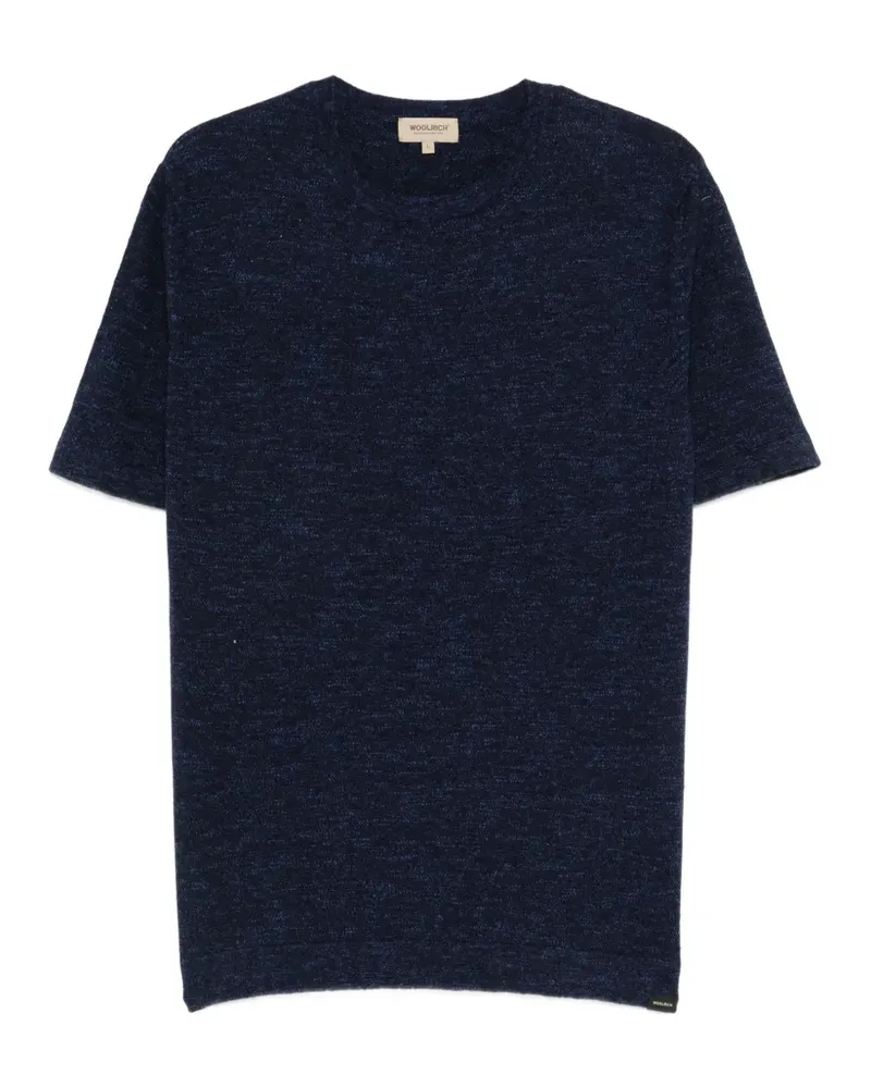 Woolrich crew-neck knitted T-shirt - Blau Blau