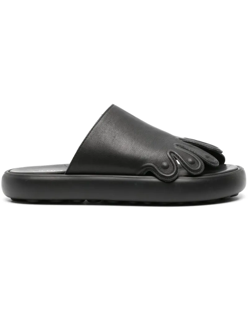 Camper Pelotas Flota Pantoletten - Schwarz Schwarz