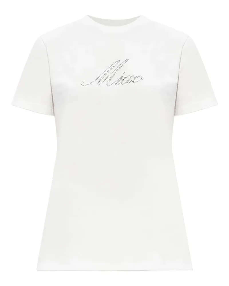 Blumarine T-Shirt mit Strass - Weiß Weiß