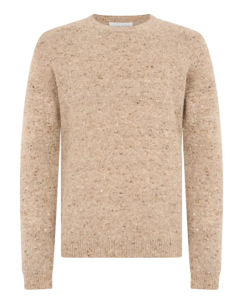 Roberto Collina Pullover mit meliertem Muster - Nude Nude