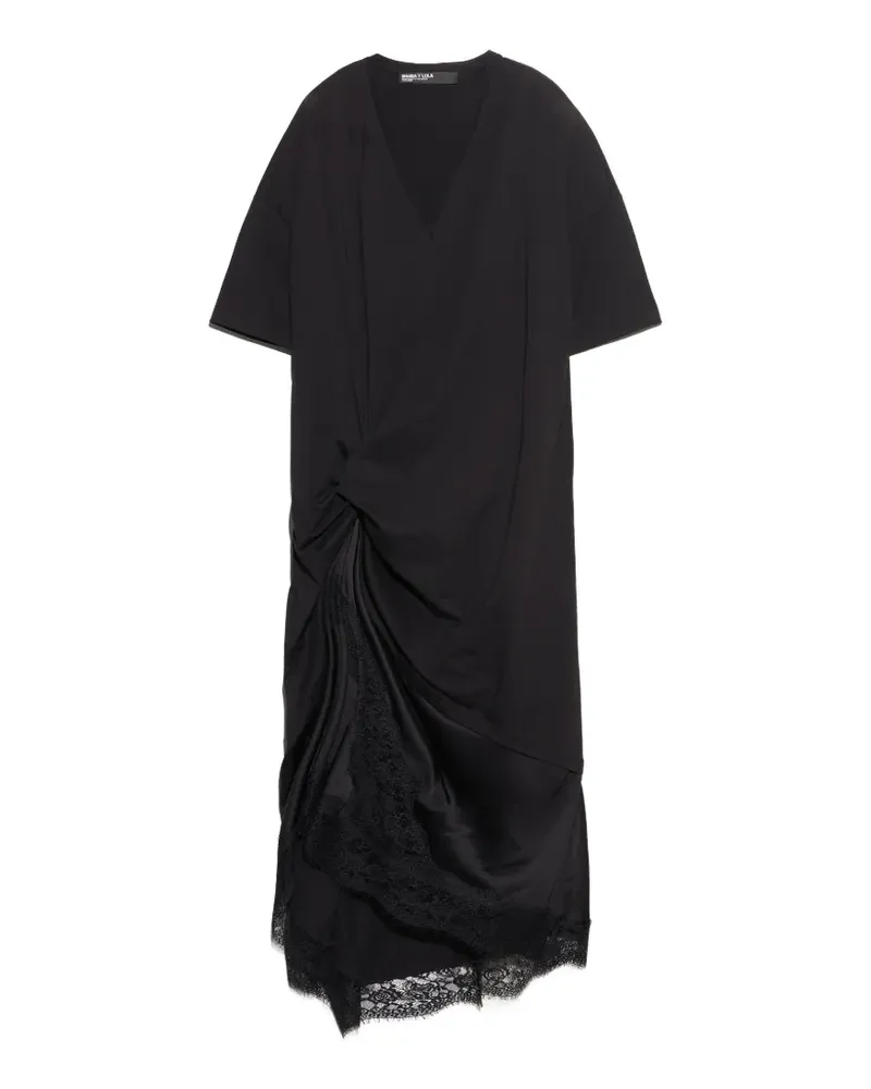 BIMBA Y LOLA T-Shirtkleid mit Knoten - Schwarz Schwarz