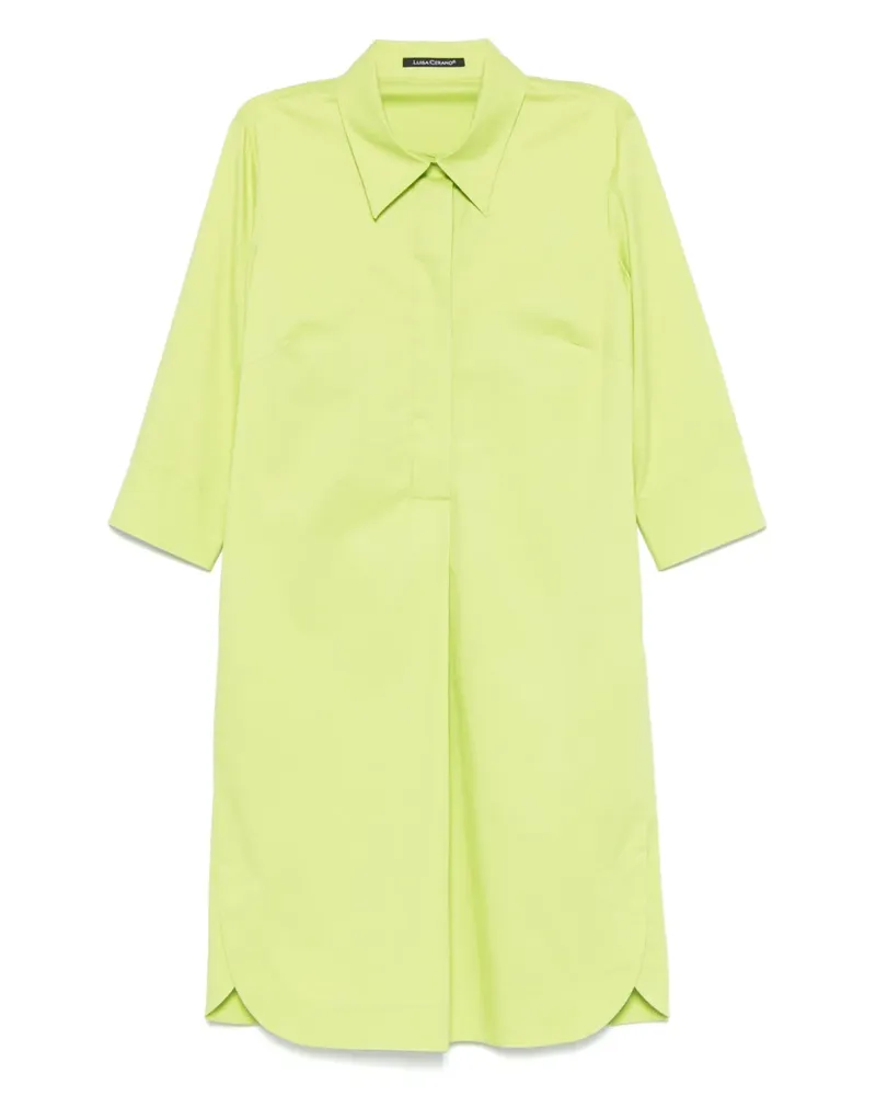Luisa Cerano Kleid mit langen Ärmeln - Grün Grün