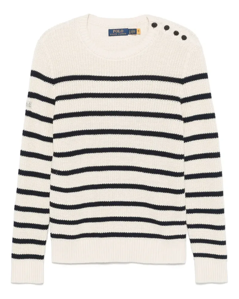 Ralph Lauren Gestreifter Pullover - Nude Nude