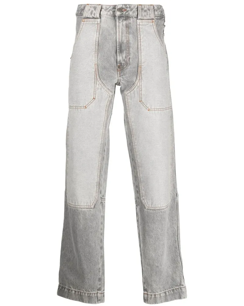 Diesel P-5-D Straight-Leg-Jeans - Grau Grau