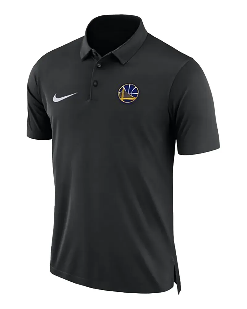 Nike NBA GSW Breathe Poloshirt - Schwarz Schwarz