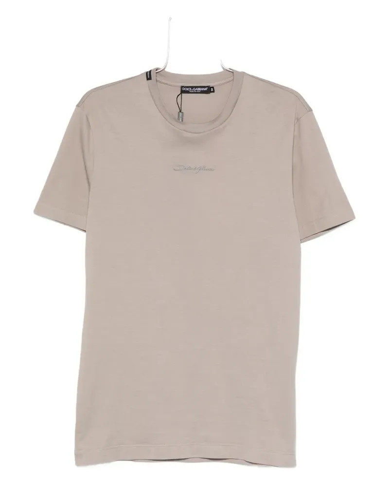 Dolce & Gabbana T-Shirt mit rundem Ausschnitt - Nude Nude