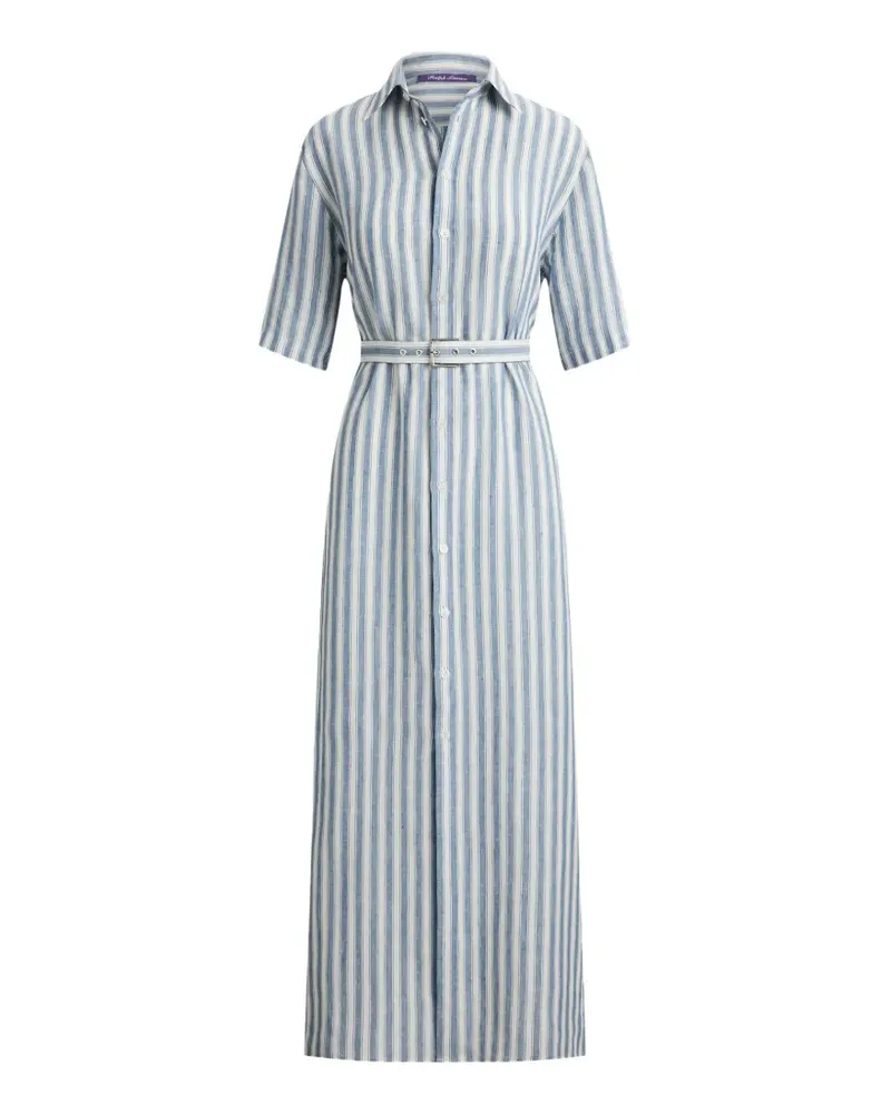 Ralph Lauren Carol Midikleid mit Streifen - Blau Blau