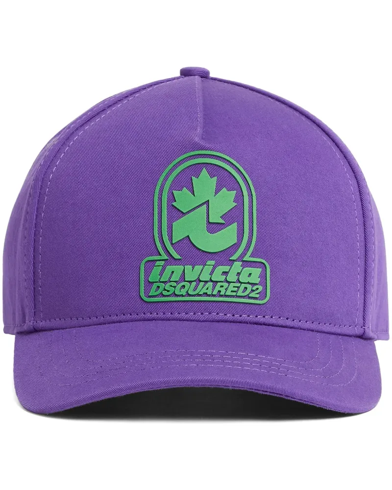 Dsquared2 Baseballkappe mit Logo-Applikation - Violett Violett