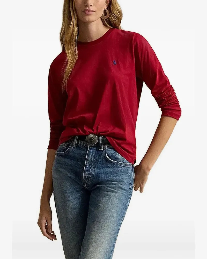 Ralph Lauren Classic Fit Langarmshirt - Rot Rot