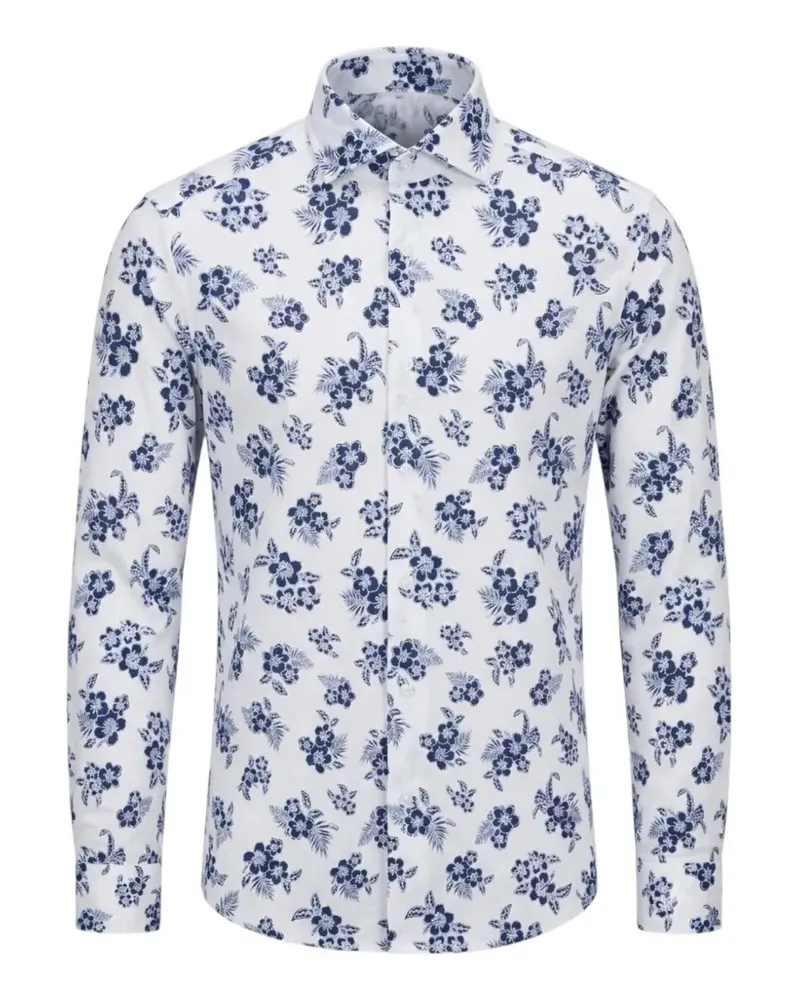 SONRISA Hemd mit Blumenprint - Weiß Weiß